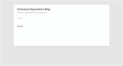 Desktop Screenshot of prematureejaculationblogs.net