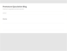 Tablet Screenshot of prematureejaculationblogs.net